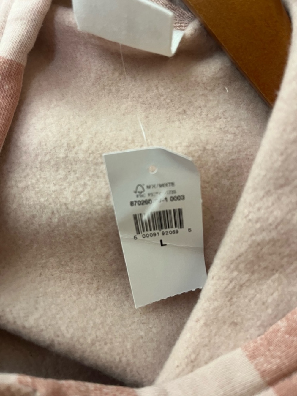 GAP Women’s Pink Checkerboard Spellout Pullover Hoodie Sweatshirt Large NWT CC - Picture 10 of 13